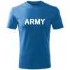 DRAGOWA Detské krátke tričko Army modrá - 4roky/110cm