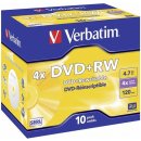 Verbatim DVD+RW 4,7GB 4x, 10ks