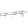 Garniža 19x19mm drážková tyč - 2rady - TODI MAX - biela