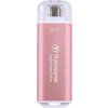 Transcend ESD300P 2TB, External SSD, USB 10Gbps, Type C, 1050MB/R, 950MB/W, růžový (TS2TESD300P)