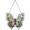 Clayre & Eef Závesný Tiffany panel motýľ Butterfly Blue - 40*60 cm - Clayre & Eef