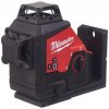 MILWAUKEE M12 Krížový laser s 3 rovinami s rozsahom 360° - zelený M123PL-0C