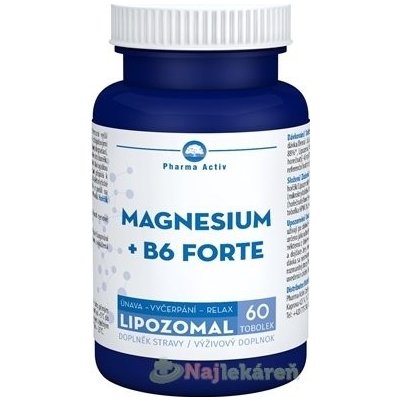 Pharma Activ Lipozomal MAGNESIUM + B6 FORTE, 60 cps