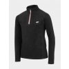 4F HJZ22-JBIDP001 DEEP BLACK Detské fleecové tričko EU 158/164