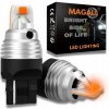 LED ŽIAROVKY W21W T20 7440 ORANŽOVÉ MAGALL SILNÉ SMEROVKY 12V 2KS