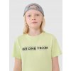 4F detské tričko zelené bavlna veľkosť 164