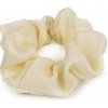 Gumička scrunchie do vlasov - krémová svetlá