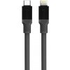Tactical KP31177 Fat Man USB-C/Lightning, 1m, sivý