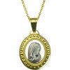 GOLDIE Zlatý prívesok Panna Mária Gold halo LPE002.TRB