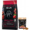 FITMIN For Life Beef & Rice 12kg + Fitmin For Life Sušienky pre psov a mačky 50 g, mix príchutí