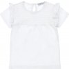 DIRKJE Tričko kr. rukáv s volánmi biela dievča