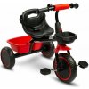 Detská trojkolka s košíčkom Loco - červená Toyz