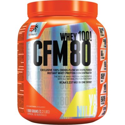 Extrifit CFM Instant Whey 80 srvátkový proteín v prášku príchuť Vanilla 1000 g