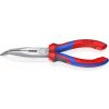Kliešte Knipex 26 22 200 polguľaté zahnuté hroty poťah PVC