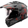 Prilba LS2 MX702 PIONEER II CRAZY black grey red XXL 63-64