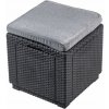 ALLIBERT CUBE WITH CUSHION antracit/šedá