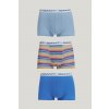 SPODNÁ BIELIZEŇ GANT STRIPE PRINT TRUNK 3-PACK PERFECT BLUE