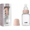 Antikoliková fľaša bez BPA, plastová BIBS 150 ml, cumlík zo silikónu, farba Blush