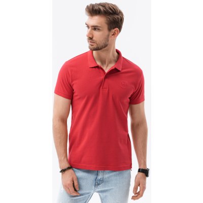 Ombre Polo tričko S1374 červené