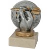 Darteg trofej figúrka šípky 10 cm antik