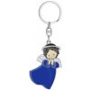 Kľúčenka: anjel, kovová - modrá - KC205A-12