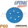 Brúsny papier pre excentrickú brúsku, P60, Priemer: 150mm, 6 dier, 1 kus