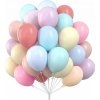 BALÓNY PASTELOVÉ MATNÉ NARODENINY SVADBA DEKORÁCIE PÁRTY SÚPRAVA 50 KS