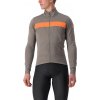 Castelli Raddoppia 3, Nickel gray/ Red orange Veľkosť: M Zimná, teplá bunda na bicykel