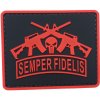 WARAGOD Semper Fidelis PVC nášivka, červená