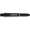 Násadky na šípky Winmau Prism force plastové, krátke čierne Dĺžka násadky: 34 mm