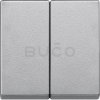 Schneider Electric Merten System M - Krytka pre dvojpáčkový vypínač Aluminium