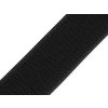 Suchý zip plyš šíře 50 mm elastický METRÁŽ - černá