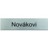 Menovka 60x15mm strieborná leštená