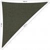 Shadow Comfort Slnečný Trojuholník 90° shadow 3,0 x 3,0 x 4,2 m Farba: Deep Šedá