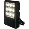 SPECTRUM - LYSSE 12LED CREE 25W fasádne WASH svietidlo IP65 230V Studená biela / 6000°K - Čierne / Záruka 5 rokov