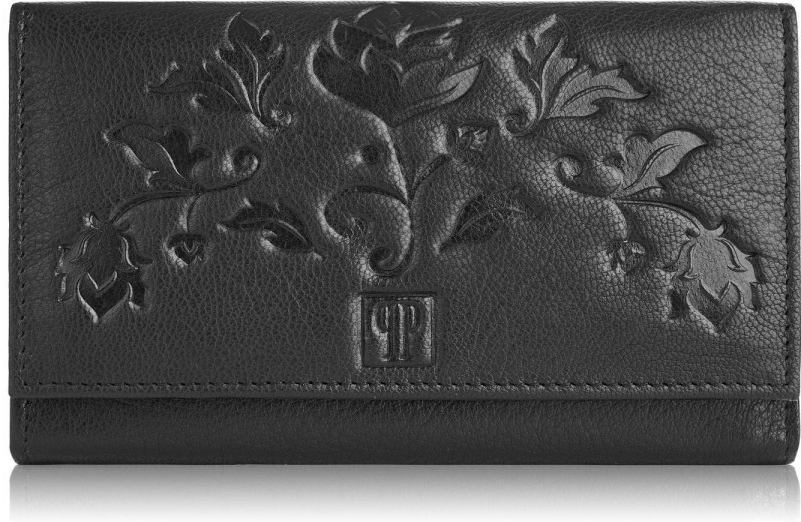 Paolo Peruzzi dámska kožená peňaženka T 45 BL čierna