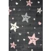 Najkoberce Kiddy HVIEZDY tmavosivý 100x150 cm