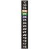 teplomer z tekutých kryštálov 16°C - 30°C, 13*2*0,1cm, samolepiaci