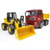 Bruder 2752 Nákladní auto MAN sklápěcí TGA+nakladač FR130