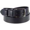 Detský kožený opasok 85 cm čierny