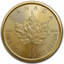 Royal Canadian Mint Maple Leaf Zlatá minca 1/4 oz