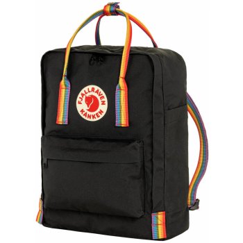 Fjällräven Kånken Rainbow Black Rainbow Pattern 16 l