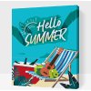 Vymalujsisam.sk Maľovanie podľa čísiel - Hello Summer Veľkosť: 40x50cm, Rám: Na kartónovej doske