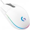 Logitech G102 Gen2/Herní/Optická/Pro praváky/8 000 DPI/Drátová USB/Bílá