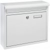 Kovová poštová schránka, biela