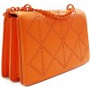 Oranžová dámska crossbody kabelka s ozdobnou poklopom Dobea