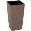 Kinekus Kvetináč plastový, priemer 30cm, FINEZJA, hnedý ratan