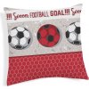 Obliečka na vankúš FUTBAL červená 40x40 cm Made in Italy