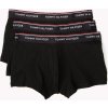 Tommy Hilfiger čierny 3Pack boxeriek Low Rise Trunk