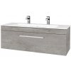 Dreja Umývadlová skrinka ASTON SZZ 120 - D01 Betón / Úchytka T01 / D01 Betón